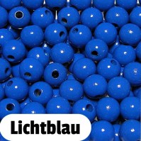 Holzperlen 10mm lichtblau